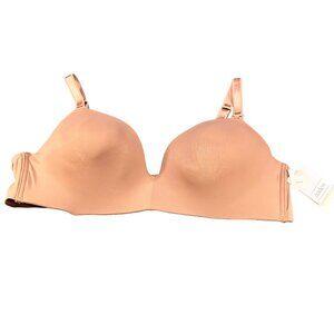 Auden Women's Size 40C Nursing Bra Lightly Lined Wireless 2 Way Straps Mauve New